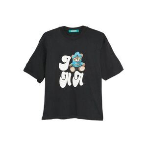 BARROW Men's Graphic Crew Neck T-Shirt with Teddy Bear Design Men GREY T-Shirts